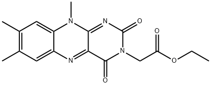 LuMiflavin-3-acetic Acid Ethyl Ester Struktur