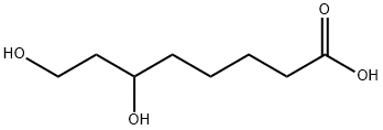 Octanoic acid, 6,8-dihydroxy- Struktur