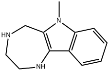 1,4-Diazepino[6,5-b]indole,1,2,3,4,5,6-hexahydro-6-methyl-(9CI) Struktur