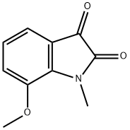 1H-Indole-2,3-dione, 7-methoxy-1-methyl- Struktur