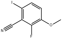 Benzonitrile, 2-fluoro-6-iodo-3-methoxy- Struktur