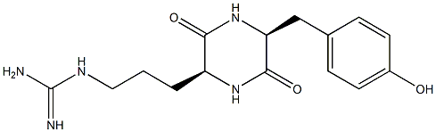 cyclo(tyrosylarginyl) Struktur