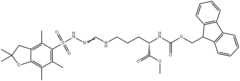 Fmoc-Arg(Pbf)-OMe Struktur