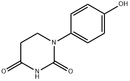 2,4(1H,3H)-Pyrimidinedione, dihydro-1-(4-hydroxyphenyl)- Struktur