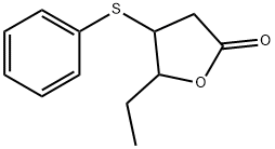 2(3H)-Furanone, 5-ethyldihydro-4-(phenylthio)- Struktur