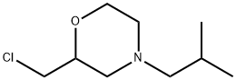 Morpholine, 2-(chloromethyl)-4-(2-methylpropyl)- Struktur