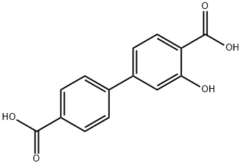 [1,1'-Biphenyl]-4,4'-dicarboxylic acid, 3-hydroxy- Struktur