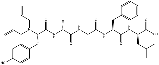 enkephalin-Leu, N,N-diallyl-Ala(2)- Struktur