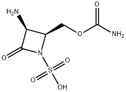 (2S,3S)-3α-Amino-2α-carbamoyloxymethyl-4-oxo-1-azetidinesulfonic acid Struktur