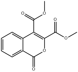 1H-2-Benzopyran-3,4-dicarboxylic acid, 1-oxo-, 3,4-dimethyl ester Struktur