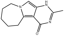 1H-Pyrimido[5′,4′:3,4]pyrrolo[1,2-a]azepin-4(5H)-one, 6,7,8,9-tetrahydro-2-methyl- Struktur