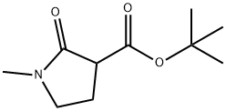 3-Pyrrolidinecarboxylic acid, 1-methyl-2-oxo-, 1,1-dimethylethyl ester Struktur