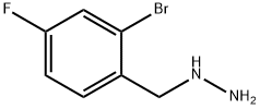 Hydrazine, [(2-bromo-4-fluorophenyl)methyl]- Struktur