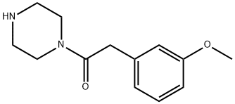 2-(3-methoxyphenyl)-1-(piperazin-1-yl)ethan-1-one Struktur