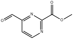 methyl 4-formylpyrimidine-2-carboxylate Struktur