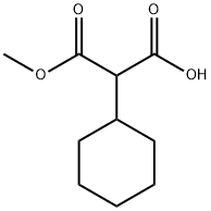 Propanedioic acid, 2-cyclohexyl-, 1-methyl ester Struktur