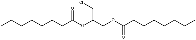 rac-1,2-Dioctanoyl-3-Chloropropanediol Struktur