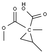 1,1-Cyclopropanedicarboxylic acid, 2-methyl-, 1,1-dimethyl ester Struktur