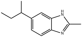 1H-Benzimidazole,2-methyl-5-(1-methylpropyl)-(9CI) Struktur