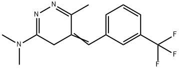 3-dimethylamino-5-(3'-trifluoromethyl)-6-methyl(4H)-pyridazine Struktur