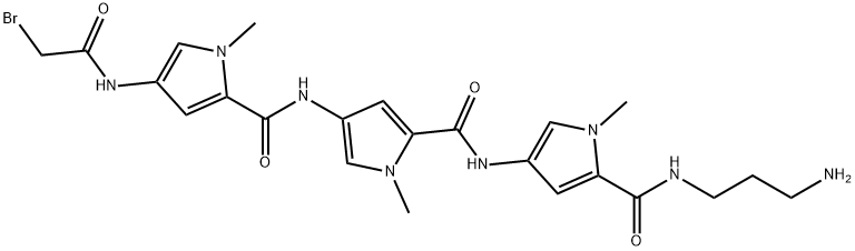 M-bromoacetyldistamycin Struktur