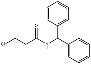 3-Chloro-N-(diphenylmethyl)propanamide Struktur