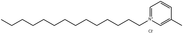 Pyridinium, 3-methyl-1-tetradecyl-, chloride (1:1) Struktur