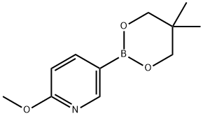 5-(5,5-dimethyl-1,3,2-dioxaborinan-2-yl)-2-methoxypyridine(SALTDATA: FREE) Struktur