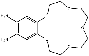 1,4,7,10,13-Benzopentaoxacyclopentadecin-15,16-diamine, 2,3,5,6,8,9,11,12-octahydro- Struktur