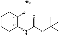 CarbaMic acid, N-[(1R,2R)-2-(aMinoMethyl)cyclohexyl]-, 1,1-diMethylethyl ester, rel(RaceMic) Struktur