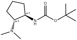 N-Boc-[(1R,2R)-2-(diMethylaMino) cyclopentanaMine Struktur