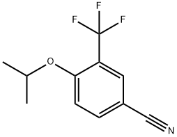 Benzonitrile, 4-(1-methylethoxy)-3-(trifluoromethyl)- Struktur