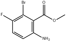 Benzoic acid, 6-amino-2-bromo-3-fluoro-, methyl ester Struktur