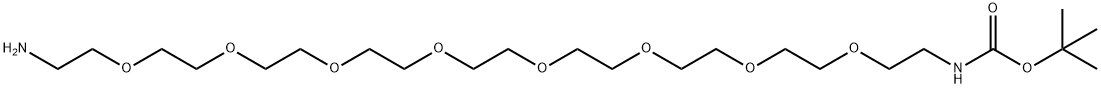 BocNH-PEG8-CH2CH2NH2 Struktur