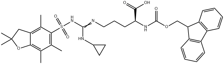 Fmoc-Arg(c-Pr,Pbf)-OH Struktur