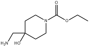 tert-butyl 4-(aminomethyl)-4-hydroxypiperidine-1-carboxylate Structure