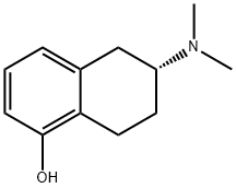 1-Naphthalenol, 6-(dimethylamino)-5,6,7,8-tetrahydro-, (6R)- Struktur