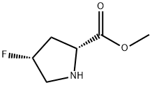 D-Proline, 4-fluoro-, methyl ester, (4R)- Struktur