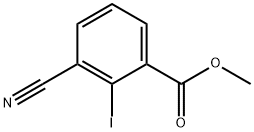 Benzoic acid, 3-cyano-2-iodo-, methyl ester Struktur