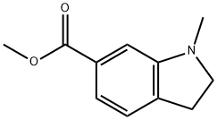 Methyl 1-Methyl-2,3-dihydro-1H-indole-6-carboxylate Struktur