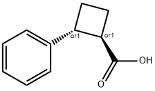 rel-(1R,2R)-2-Phenylcyclobutanecarboxylic acid Struktur