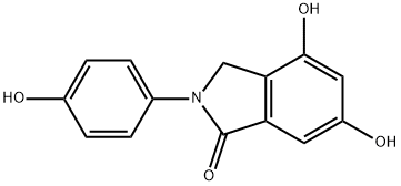 Hydroxyphenyl Dihydroxyisoindolinone Struktur