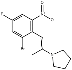 Pyrrolidine, 1-[2-(2-bromo-4-fluoro-6-nitrophenyl)-1-methylethenyl]-