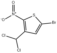 Thiophene, 5-bromo-3-(dichloromethyl)-2-nitro- Struktur