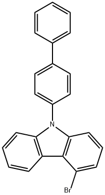 9H-Carbazole, 9-[1,1'-biphenyl]-4-yl-4-bromo- Struktur