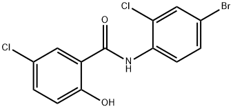 N-(4-bromo-2-chlorophenyl)-5-chloro-2-hydroxybenzamide Struktur