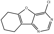 4-CHLORO-6,7,8,9-TETRAHYDROBENZOFURO[3,2-D]PYRIMIDINE Struktur