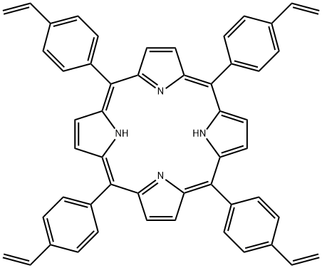 5,10,15,20-四(4-乙烯基苯基)卟啉, 113477-21-7, 結(jié)構(gòu)式