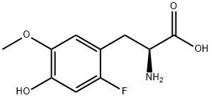 3-O-Methyl-6-fluoro-L-Dopa, OMFD Struktur