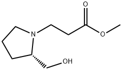 1-Pyrrolidinepropanoic acid, 2-(hydroxymethyl)-, methyl ester, (S)- (9CI) Struktur